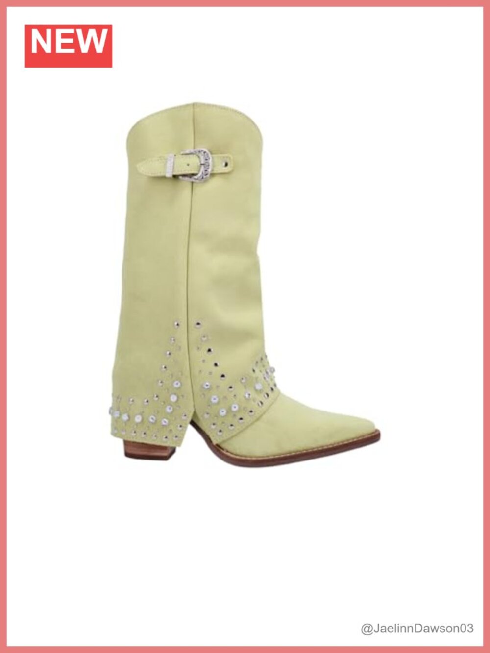 Dingo Suede Mid Calf Rhinestone Buckle Casual Boots